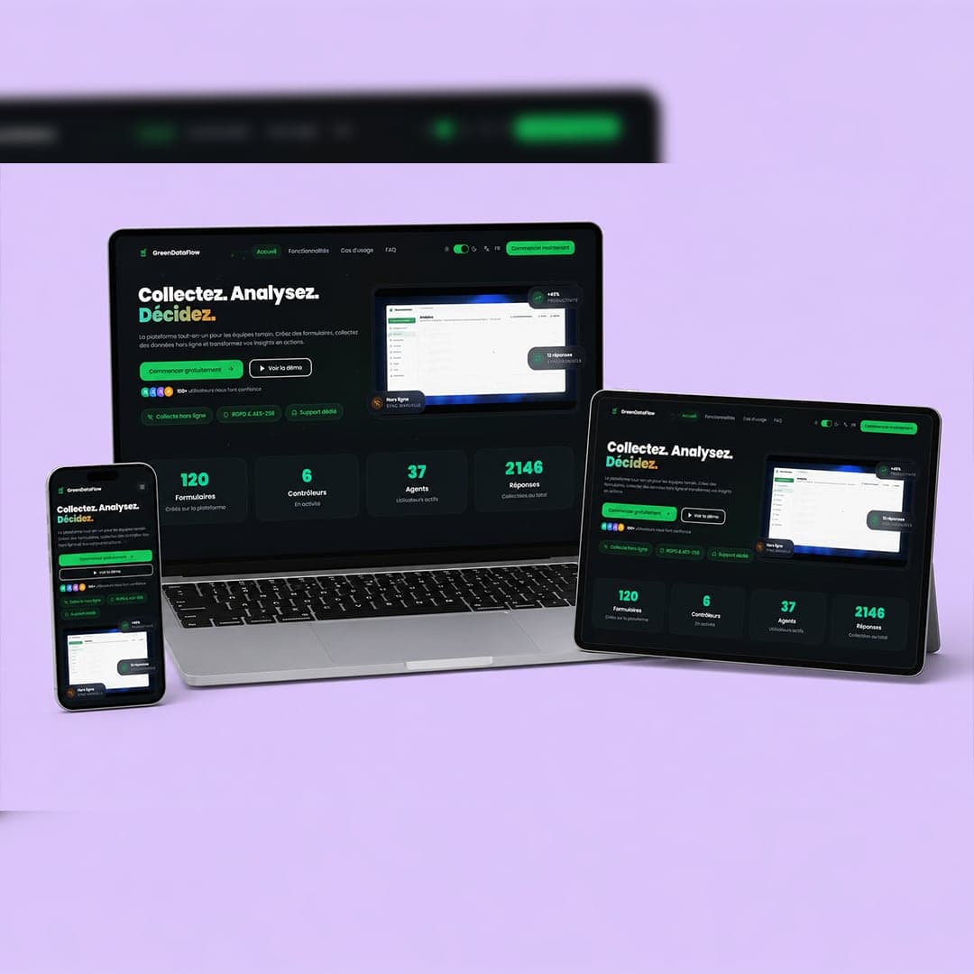 GreenDataFlow — Site web